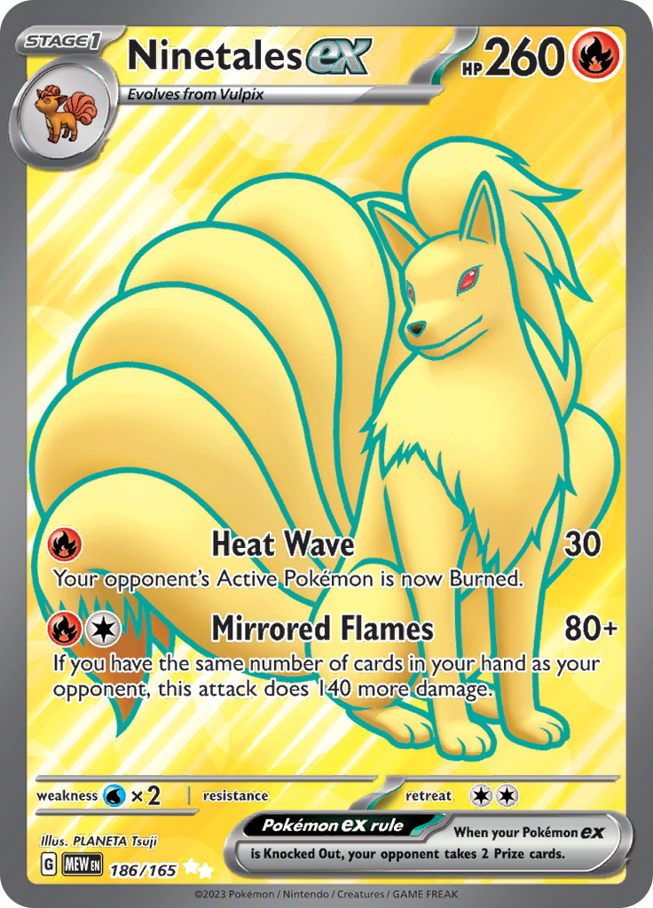 Ninetales ex (186/165) [Scarlet & Violet: 151] | Arkham Games and Comics