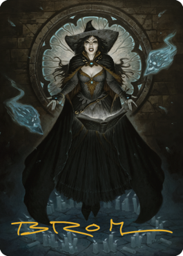 Tasha, the Witch Queen Art Card (76) (Gold-Stamped Signature) [Commander Legends: Battle for Baldur's Gate Art Series] | Arkham Games and Comics