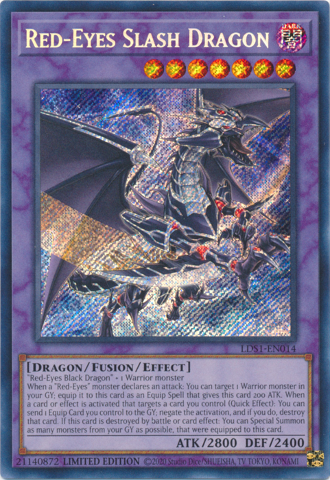 Red-Eyes Slash Dragon [LDS1-EN014] Secret Rare | Arkham Games and Comics