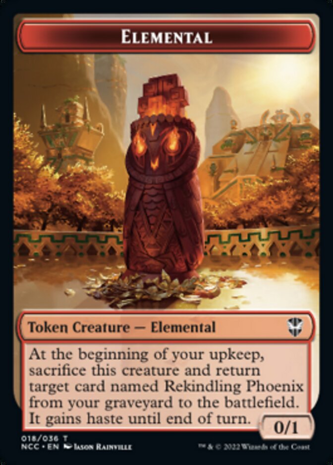 Elemental (018) // Copy Double-sided Token [Streets of New Capenna Commander Tokens] | Arkham Games and Comics