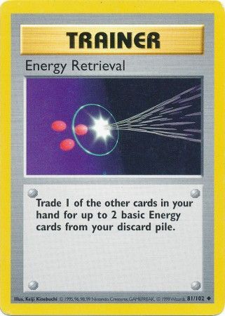 Energy Retrieval (81/102) [Base Set Shadowless Unlimited] | Arkham Games and Comics