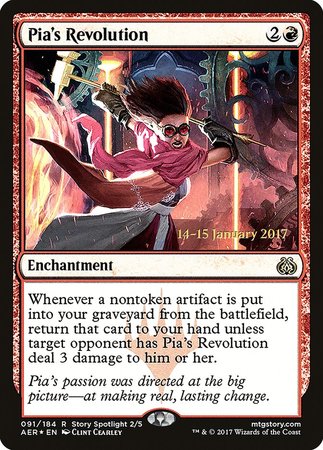 Pia's Revolution [Aether Revolt Promos] | Arkham Games and Comics