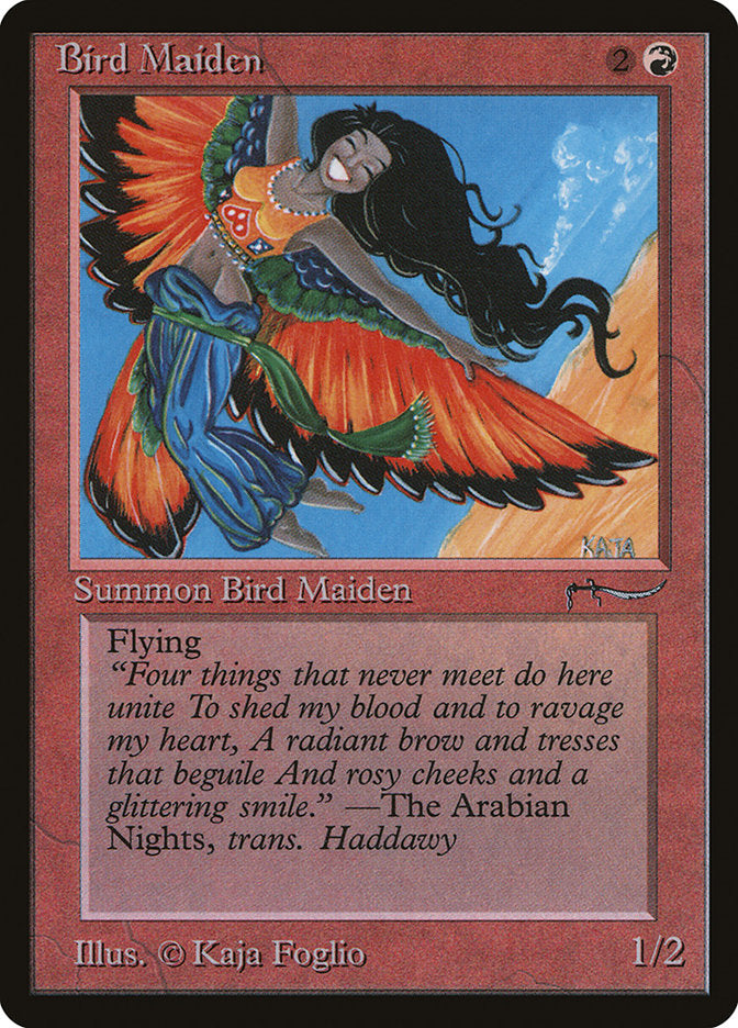 Bird Maiden (Dark Mana Cost) [Arabian Nights] | Arkham Games and Comics