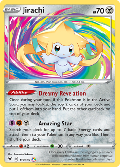 Jirachi (119/185) [Sword & Shield: Vivid Voltage] | Arkham Games and Comics