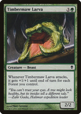 Timbermaw Larva [Zendikar] | Arkham Games and Comics