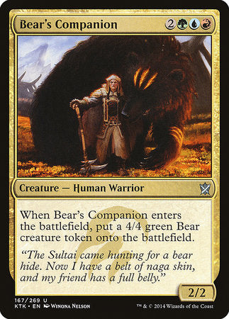 Bear's Companion [Khans of Tarkir] | Arkham Games and Comics