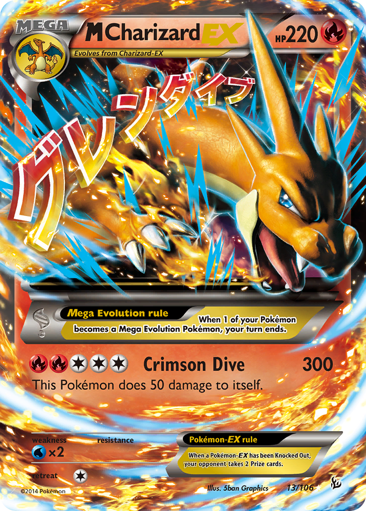 M Charizard EX (13/106) [XY: Flashfire] | Arkham Games and Comics