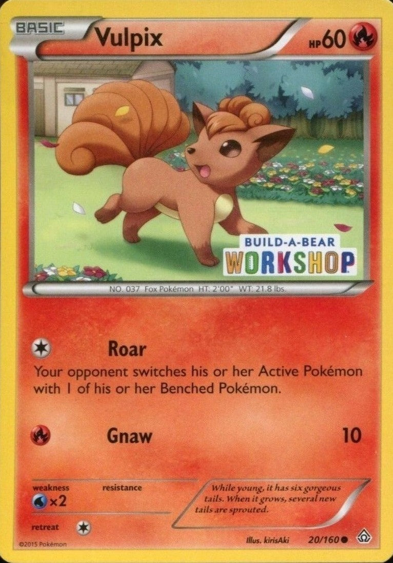 Vulpix (20/160) (Build A Bear Workshop Exclusive) [XY: Primal Clash] | Arkham Games and Comics