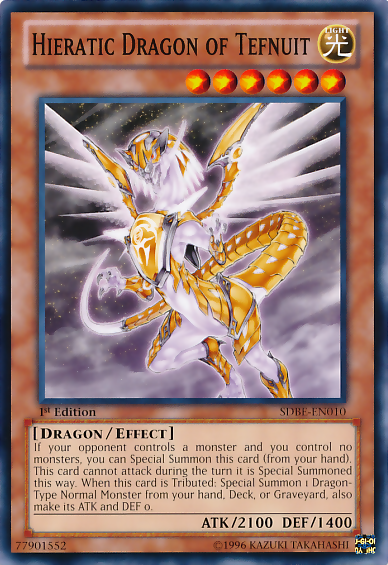 Hieratic Dragon of Tefnuit [SDBE-EN010] Common | Arkham Games and Comics