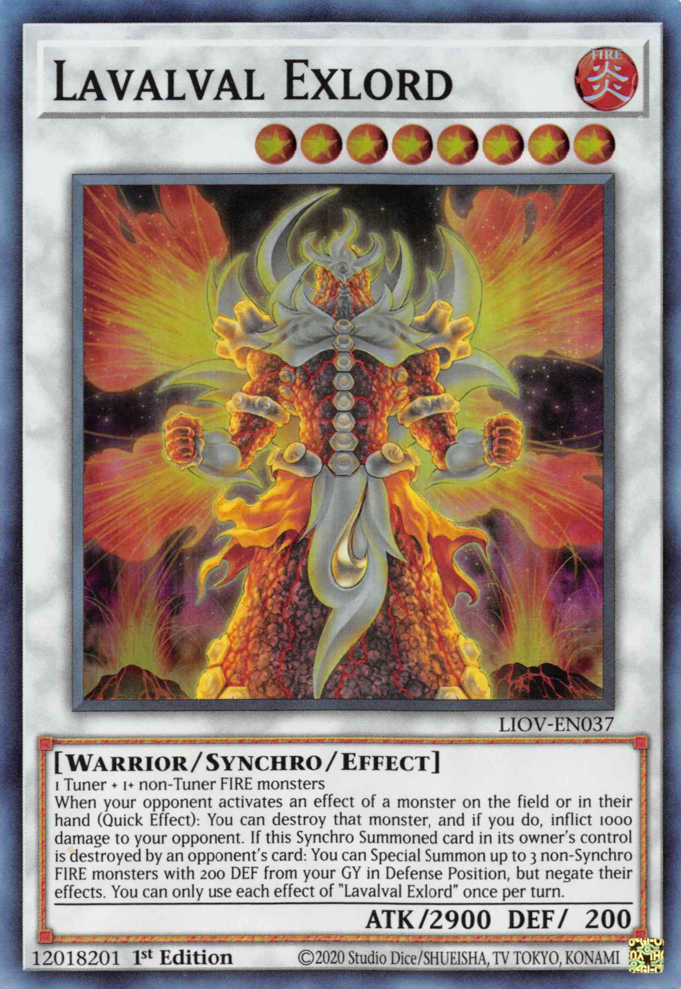 Lavalval Exlord [LIOV-EN037] Super Rare | Arkham Games and Comics