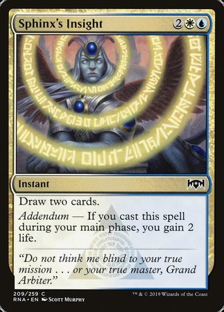 Sphinx's Insight [Ravnica Allegiance] | Arkham Games and Comics