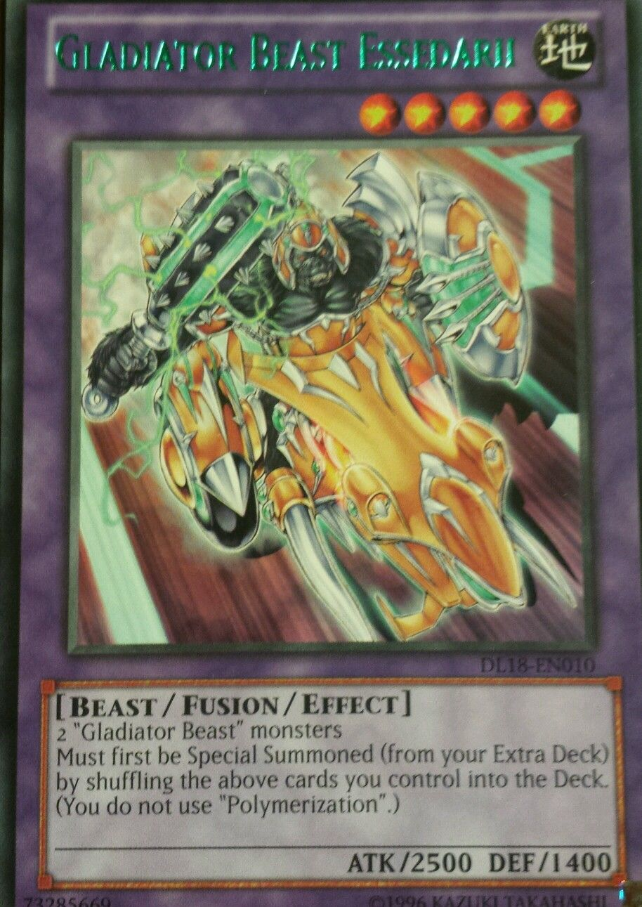 Gladiator Beast Essedarii (Green) [DL18-EN010] Rare | Arkham Games and Comics