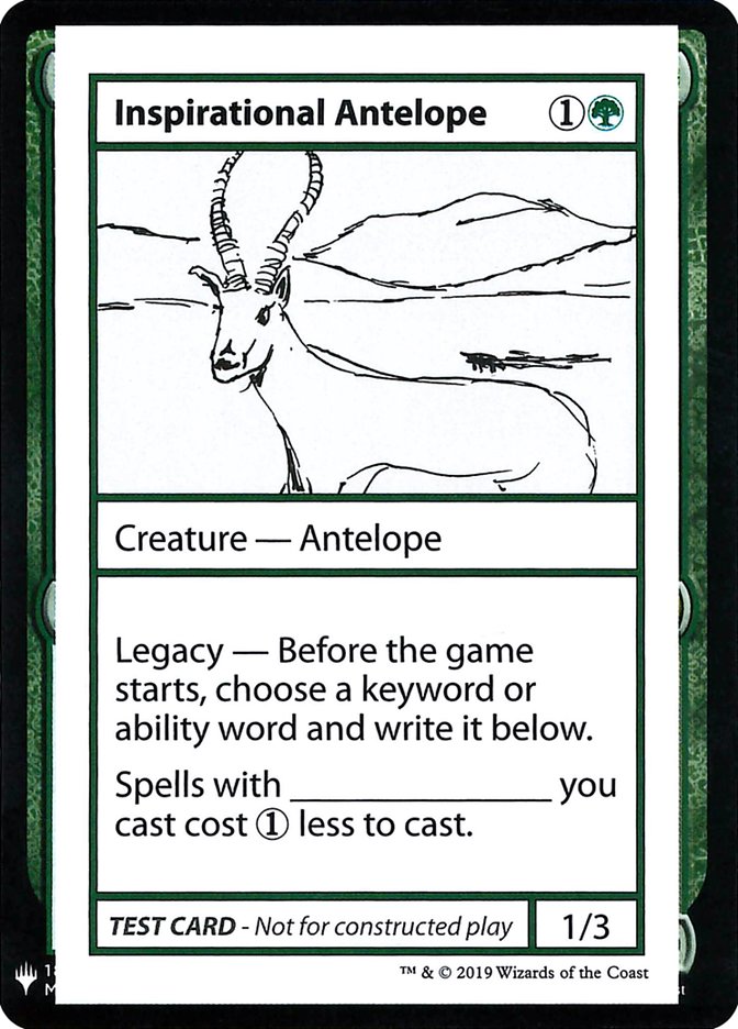 Inspirational Antelope [Mystery Booster Playtest Cards] | Arkham Games and Comics