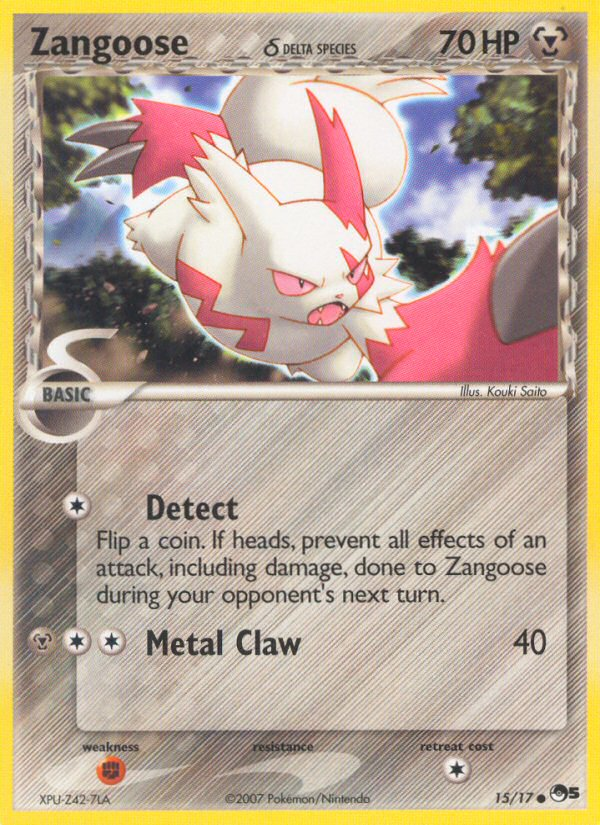 Zangoose (15/17) (Delta Species) [POP Series 5] | Arkham Games and Comics