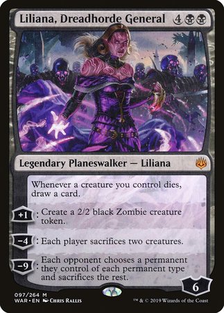 Liliana, Dreadhorde General [War of the Spark] | Arkham Games and Comics