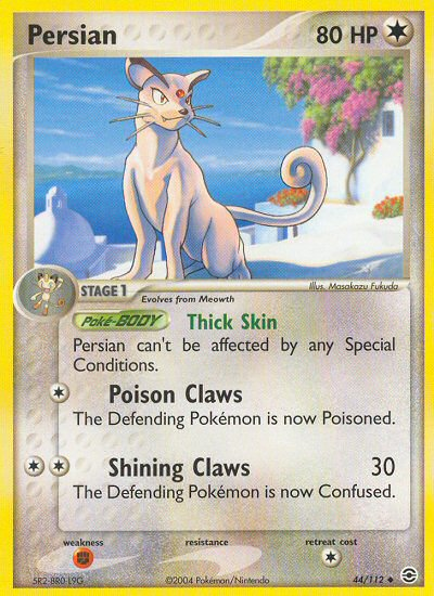 Persian (44/112) [EX: FireRed & LeafGreen] | Arkham Games and Comics