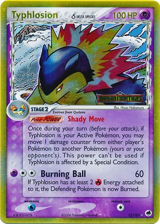 Typhlosion (12/101) (Delta Species) (Stamped) [EX: Dragon Frontiers] | Arkham Games and Comics