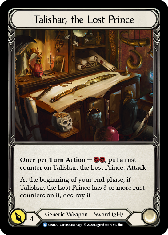 Talishar, the Lost Prince [CRU177] (Crucible of War)  1st Edition Cold Foil | Arkham Games and Comics