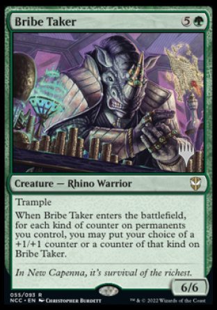 Bribe Taker (Promo Pack) [Streets of New Capenna Commander Promos] | Arkham Games and Comics