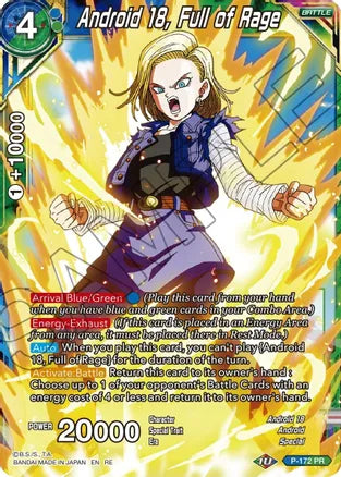 Android 18, Full of Rage [P-172] | Arkham Games and Comics