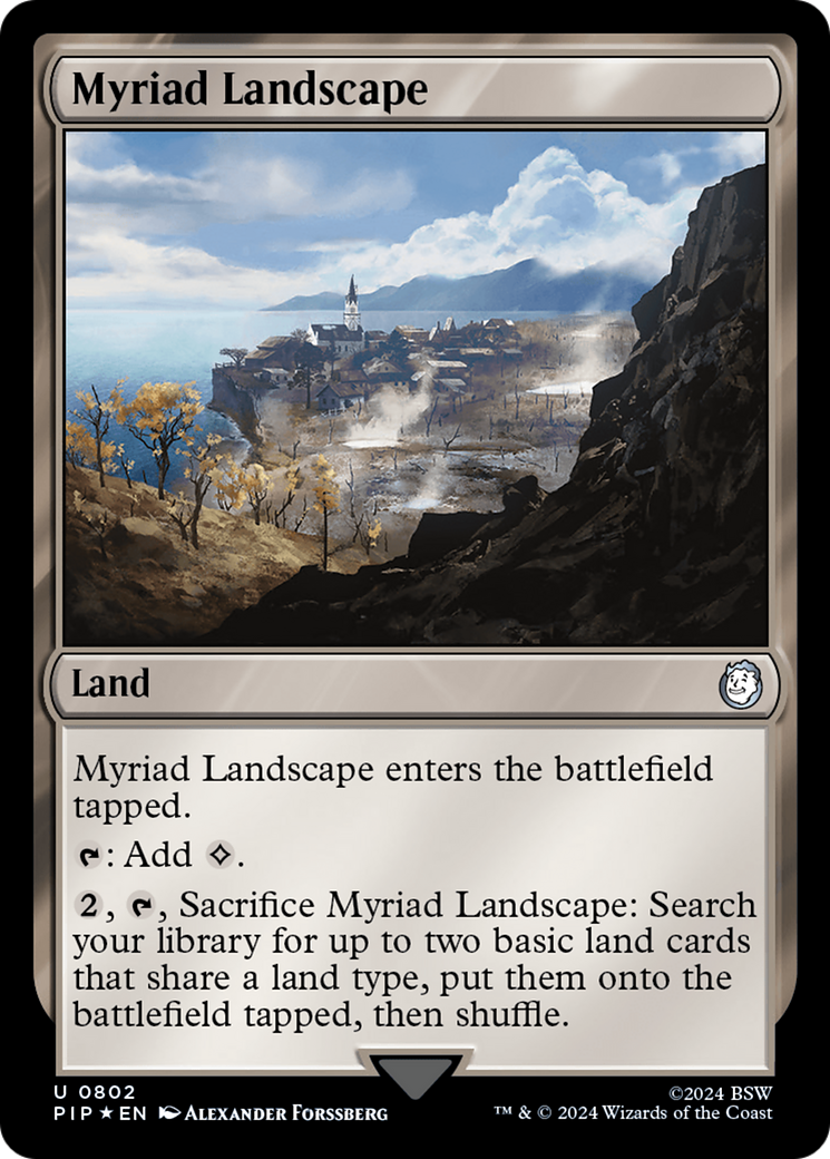 Myriad Landscape (Surge Foil) [Fallout] | Arkham Games and Comics