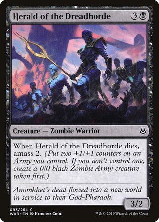 Herald of the Dreadhorde [War of the Spark] | Arkham Games and Comics