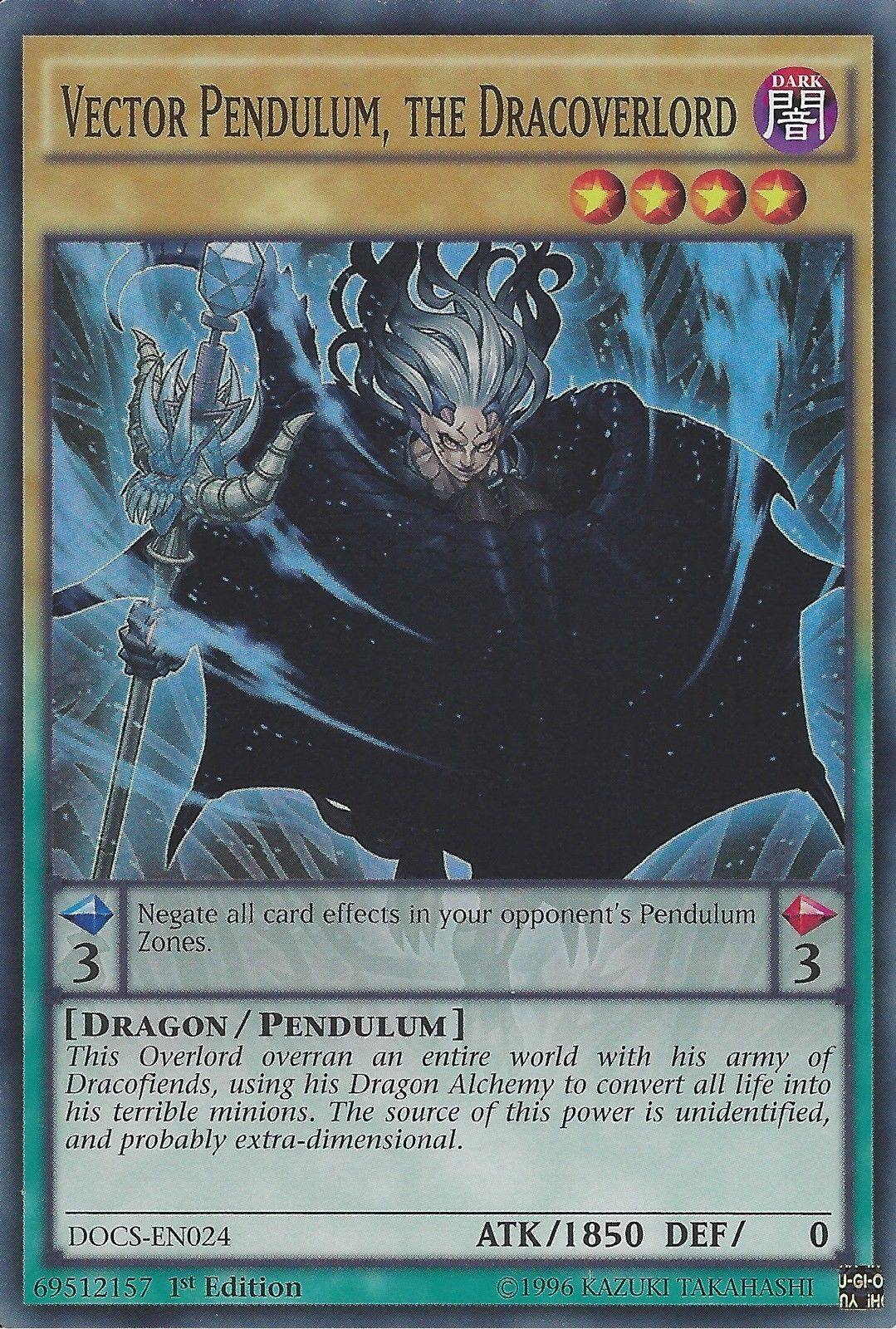 Vector Pendulum, the Dracoverlord [DOCS-EN024] Super Rare | Arkham Games and Comics