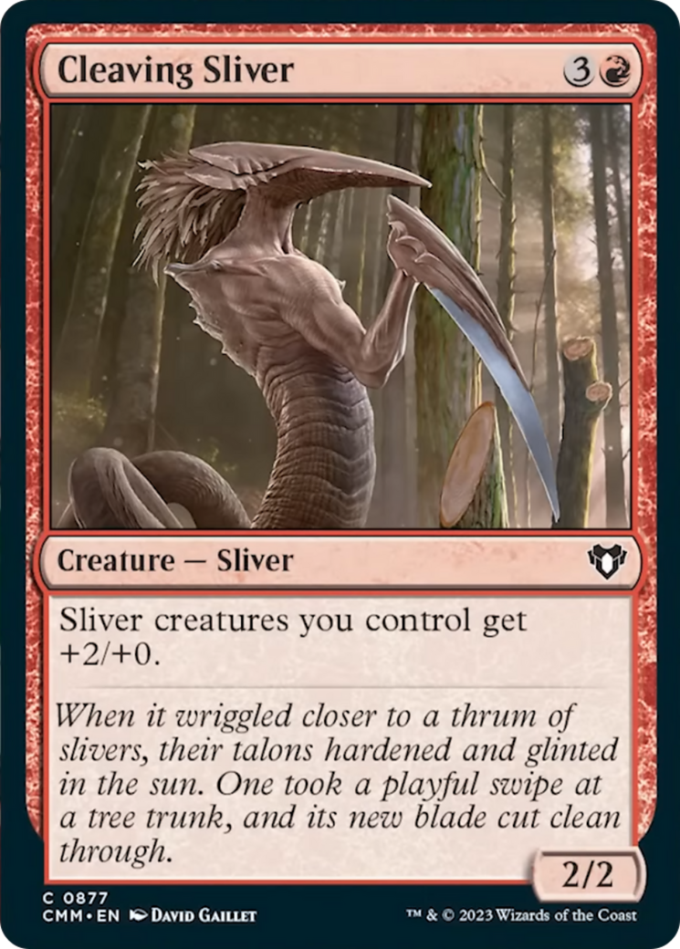 Cleaving Sliver [Commander Masters] | Arkham Games and Comics