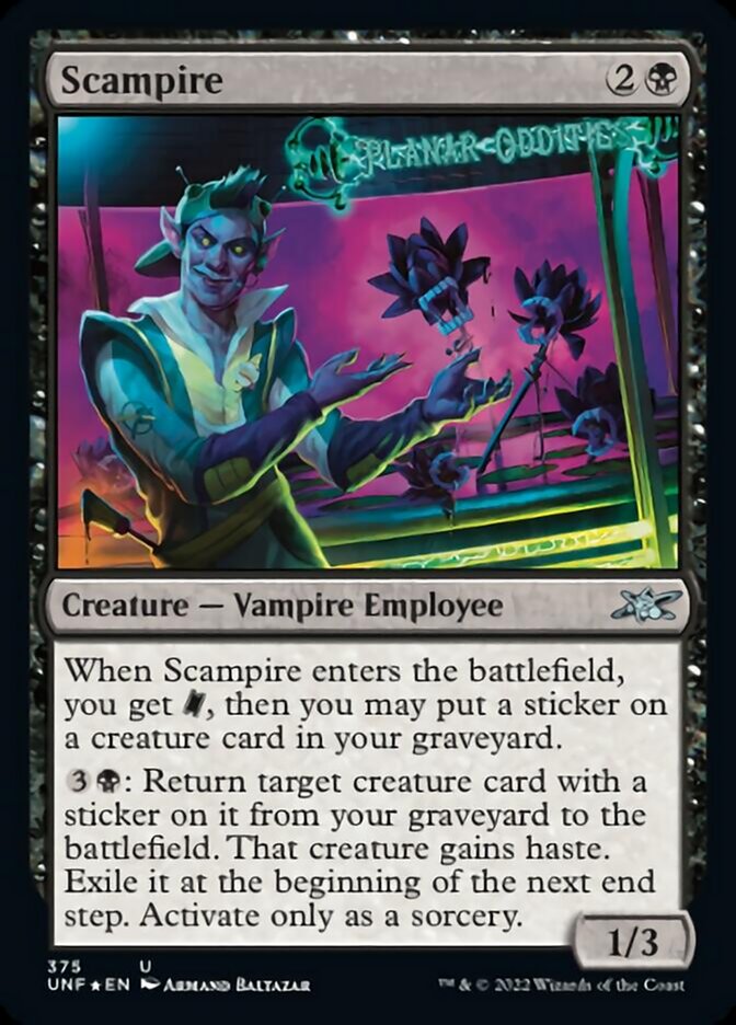 Scampire (Galaxy Foil) [Unfinity] | Arkham Games and Comics