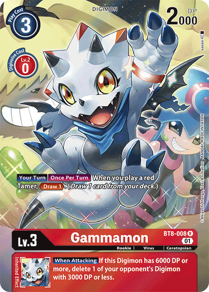 Gammamon [BT8-008] (Alternate Art) [New Awakening] | Arkham Games and Comics