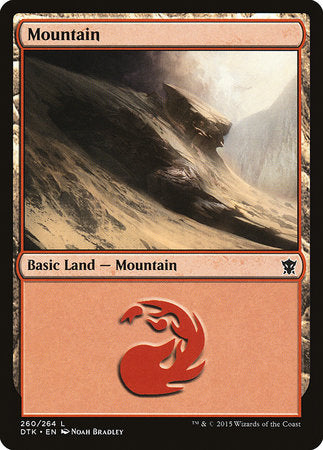 Mountain (260) [Dragons of Tarkir] | Arkham Games and Comics