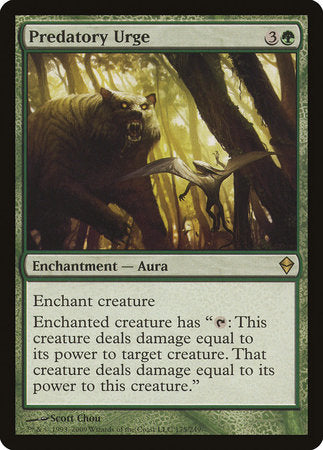 Predatory Urge [Zendikar] | Arkham Games and Comics