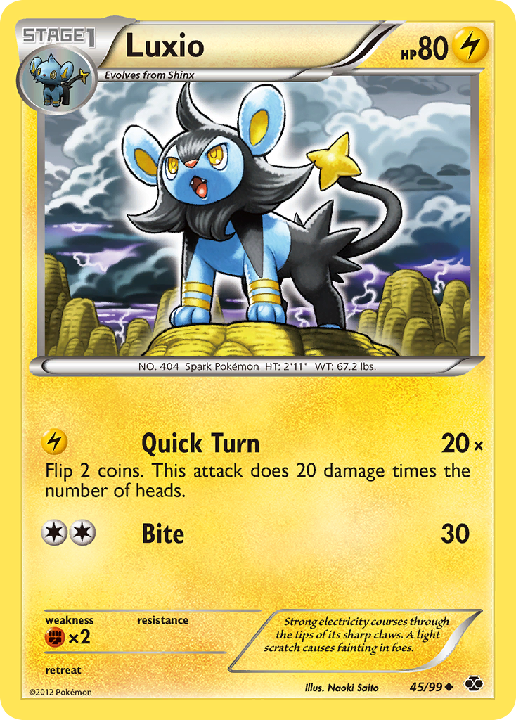 Luxio (45/99) [Black & White: Next Destinies] | Arkham Games and Comics