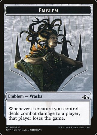 Emblem - Vraska, Golgari Queen [Guilds of Ravnica Tokens] | Arkham Games and Comics