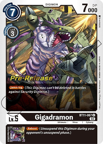 Gigadramon [BT11-067] [Dimensional Phase Pre-Release Promos] | Arkham Games and Comics