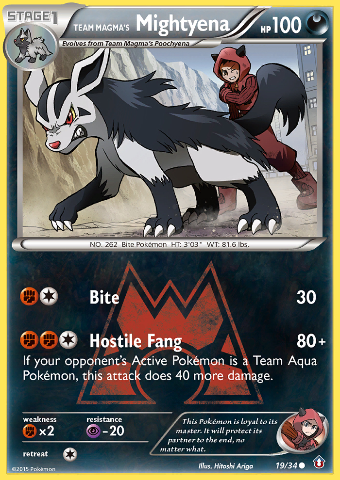 Team Magma's Mightyena (19/34) [XY: Double Crisis] | Arkham Games and Comics