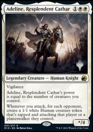 Adeline, Resplendent Cathar (Promo Pack) [Innistrad: Midnight Hunt Promos] | Arkham Games and Comics