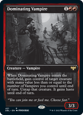 Dominating Vampire [Innistrad: Double Feature] | Arkham Games and Comics