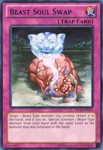 Beast Soul Swap (Blue) [DL16-EN015] Rare | Arkham Games and Comics