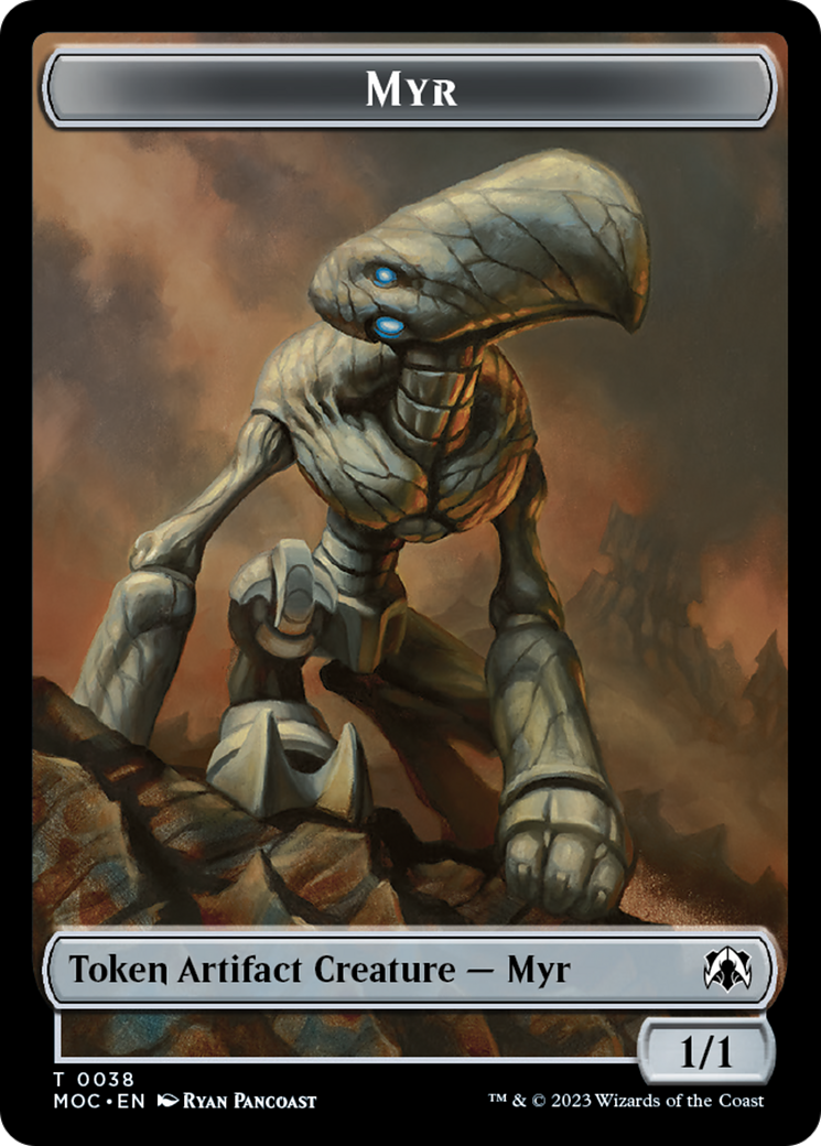 Phyrexian Germ // Myr Double-Sided Token [March of the Machine Commander Tokens] | Arkham Games and Comics