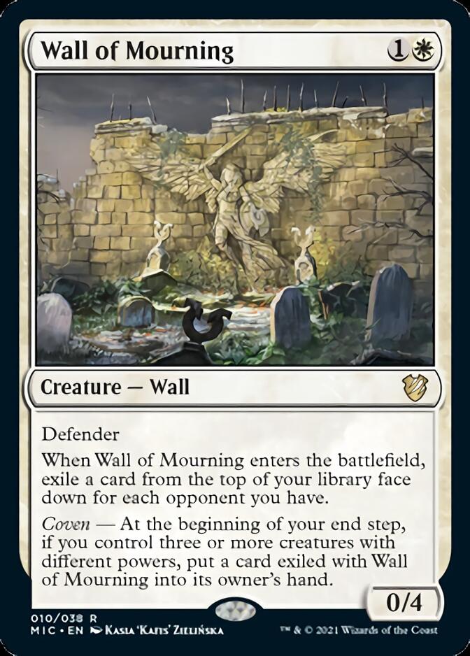 Wall of Mourning [Innistrad: Midnight Hunt Commander] | Arkham Games and Comics