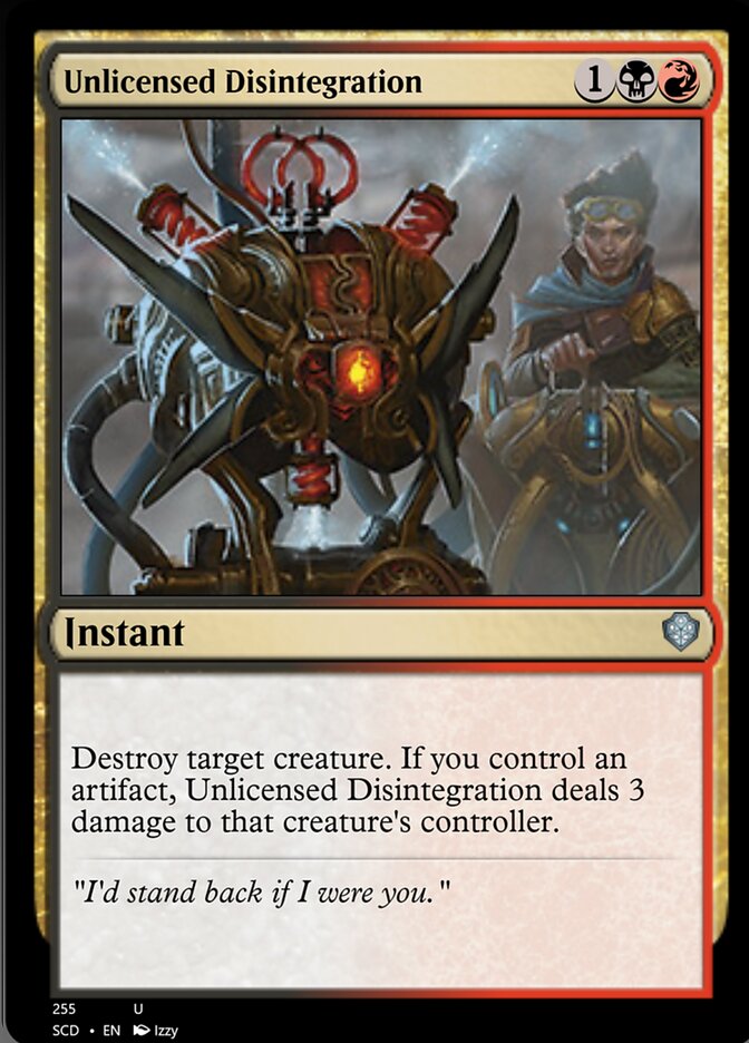 Unlicensed Disintegration [Starter Commander Decks] | Arkham Games and Comics