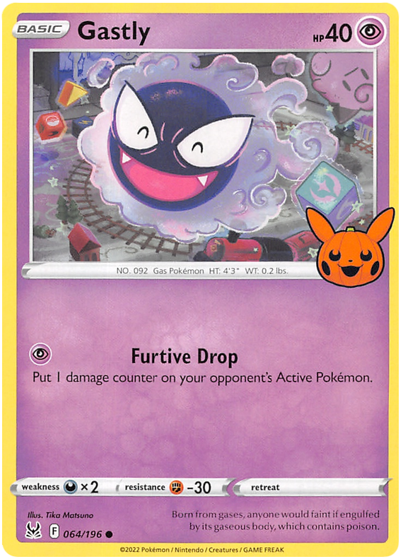 Gastly (064/196) [Trick or Trade 2023] | Arkham Games and Comics