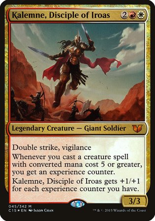 Kalemne, Disciple of Iroas (Oversized) [Commander 2015 Oversized] | Arkham Games and Comics