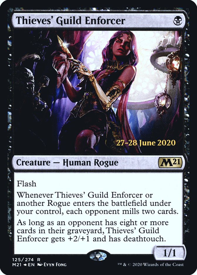 Thieves' Guild Enforcer  [Core Set 2021 Prerelease Promos] | Arkham Games and Comics