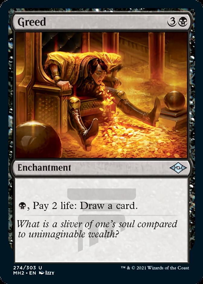 Greed (Foil Etched) [Modern Horizons 2] | Arkham Games and Comics