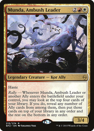 Munda, Ambush Leader [Battle for Zendikar] | Arkham Games and Comics