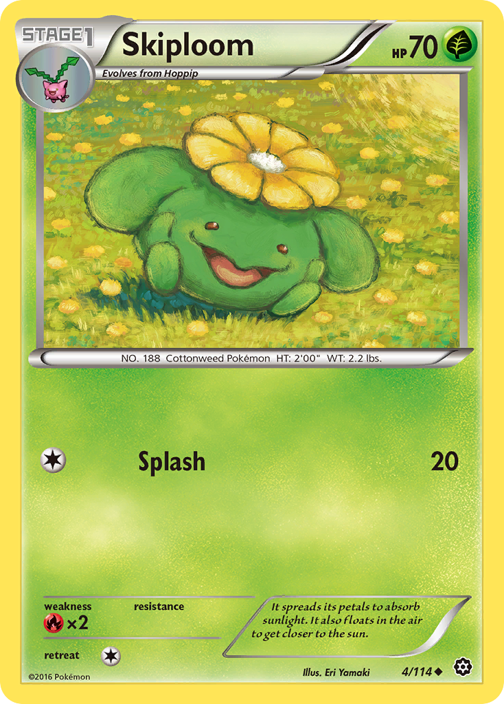 Skiploom (4/114) [XY: Steam Siege] | Arkham Games and Comics