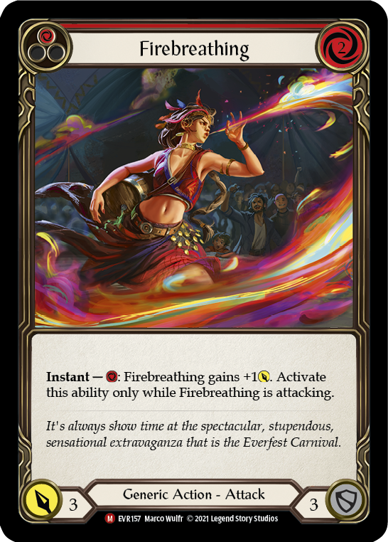 Firebreathing [EVR157] (Everfest)  1st Edition Rainbow Foil | Arkham Games and Comics