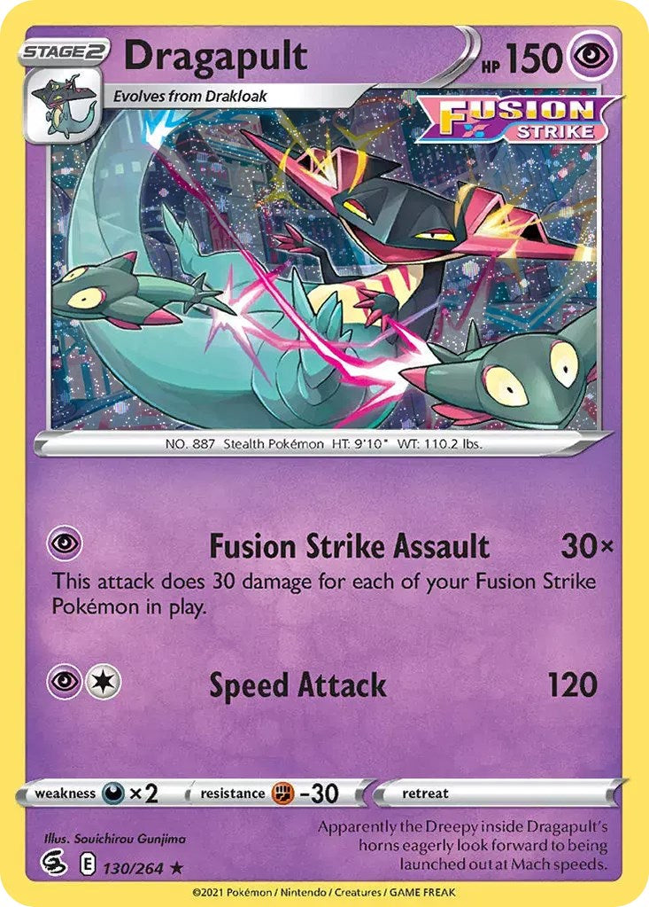 Dragapult (130/264) (Cosmos Holo) [Sword & Shield: Fusion Strike] | Arkham Games and Comics